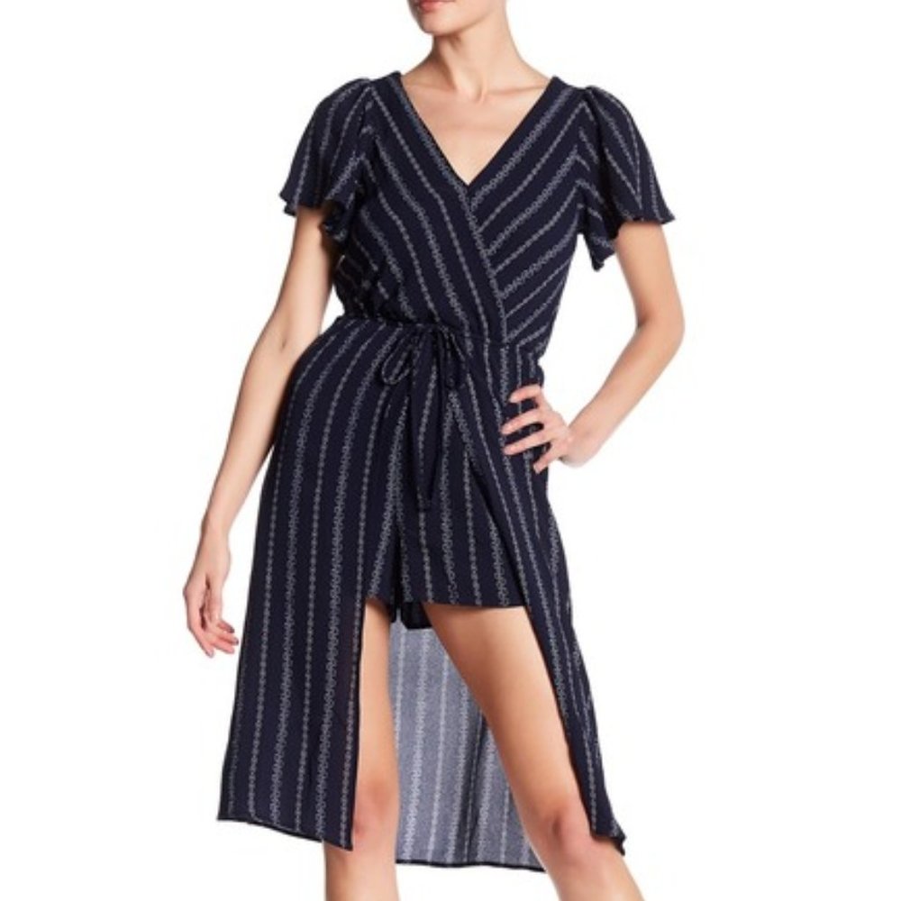 (Sz S) WANT & Need Printed Romper Dress